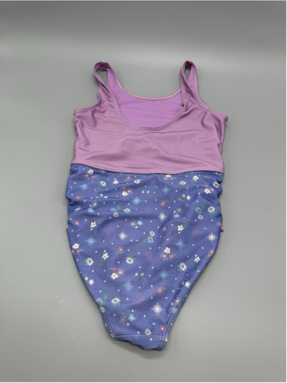 Disney Frozen Elsa Anna Girls 1 Pc Swimsuit 2-Piece Look Peekaboo Waist 7 / 8 - Picture 7 of 11